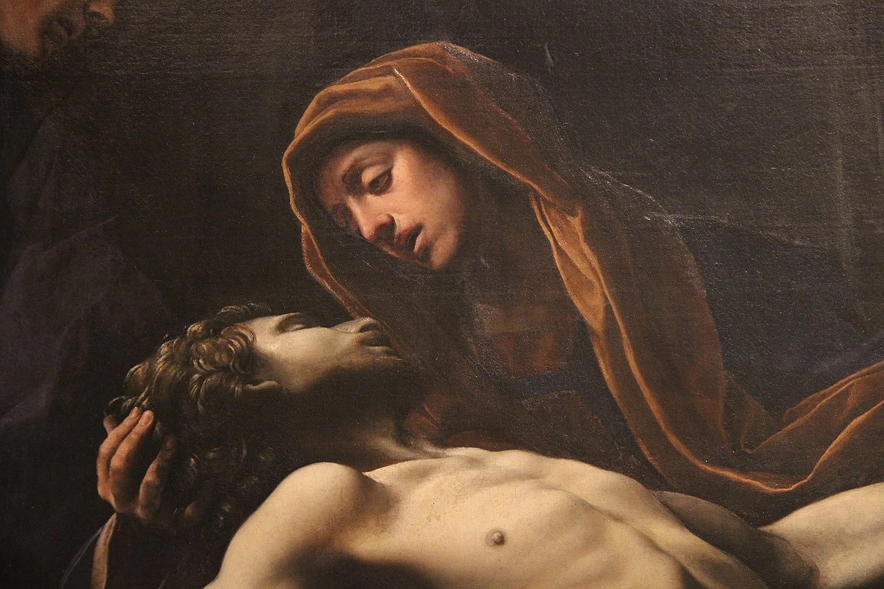Compianto sul Cristo morto - S.Antonio abate in Montalto, Pinacoteca Nazionale, Bologna, dettaglio